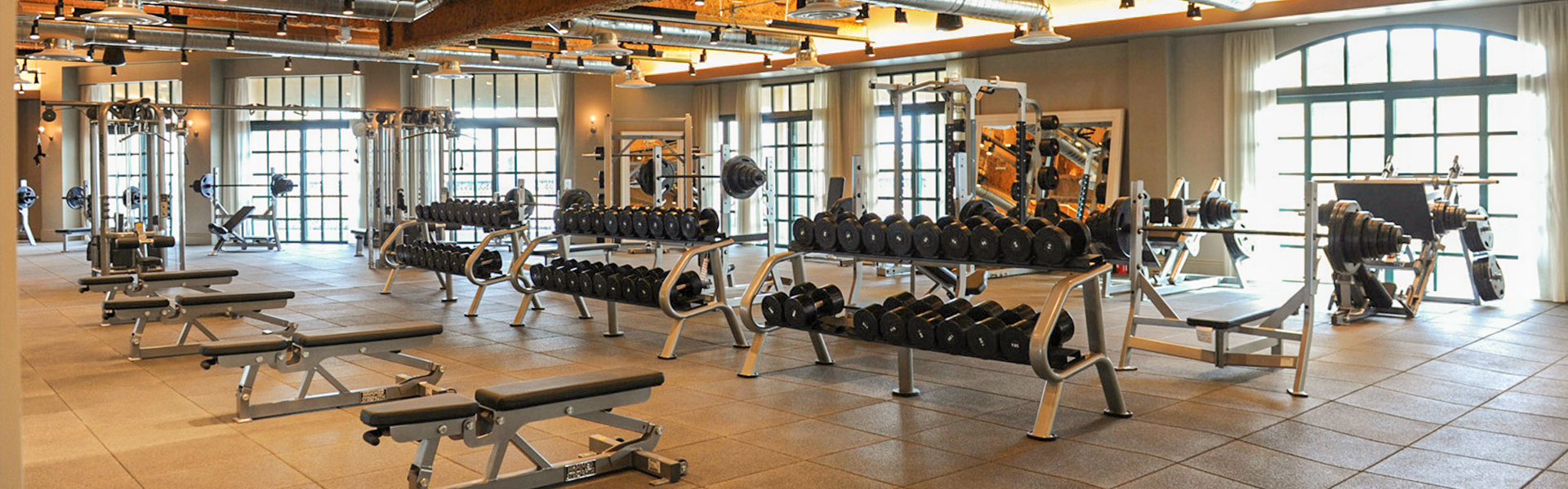 A large empty new gym